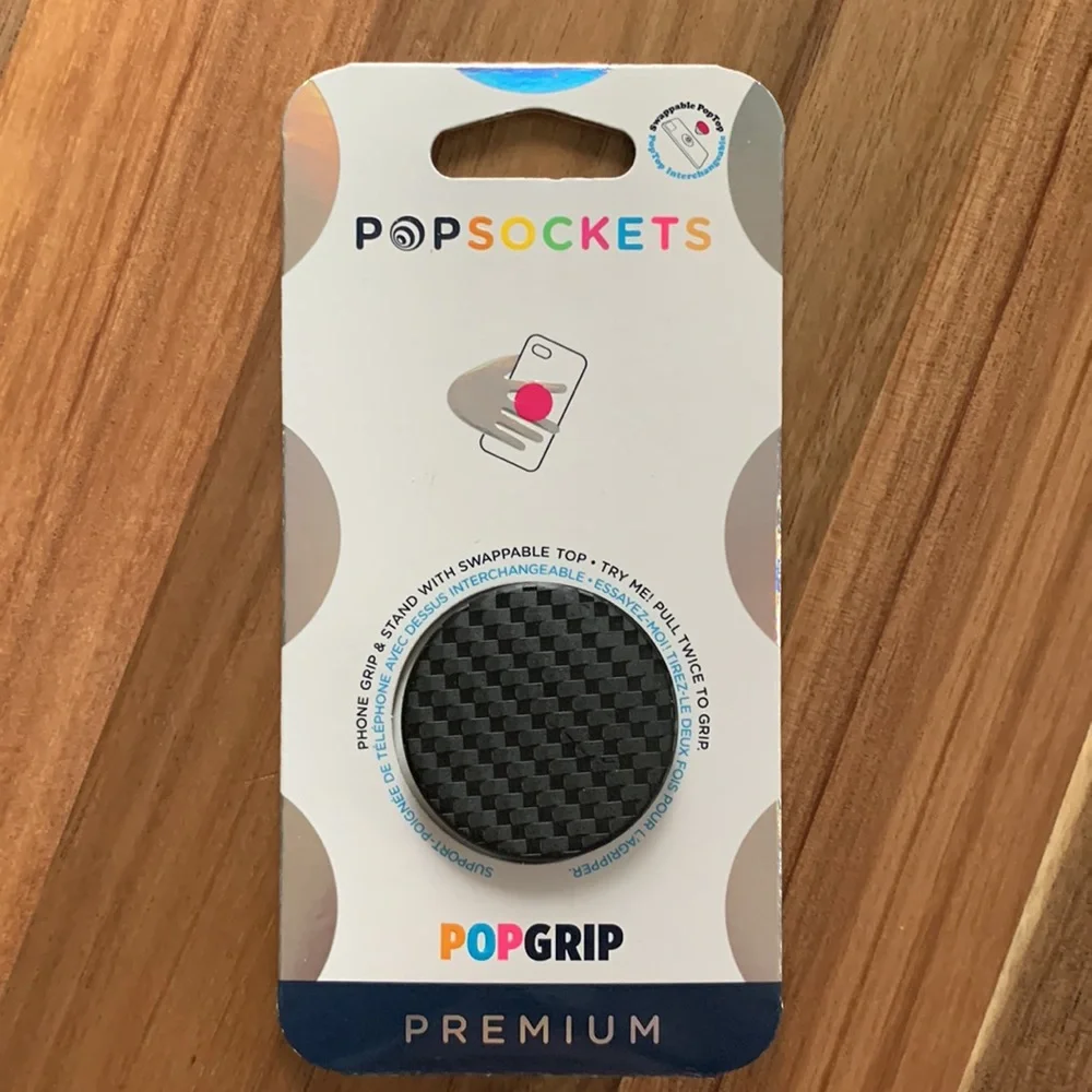PopSocket PopGrip In Carbonite Weave